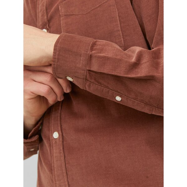 Ανδρικό Πουκάμισο Κοτλέ JACK & JONES 12237938 Καφέ - Image 5