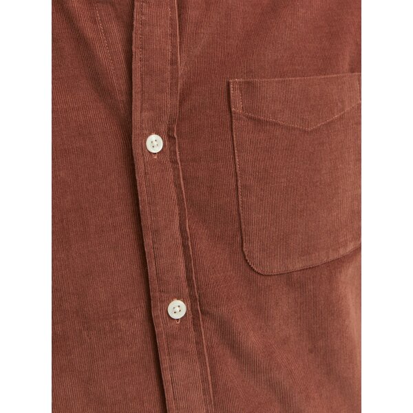 Ανδρικό Πουκάμισο Κοτλέ JACK & JONES 12237938 Καφέ - Image 6