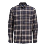 Ανδρικό Πουκάμισο Φανέλα JACK & JONES 12227596 Μπλε