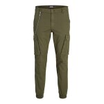 Ανδρικό Παντελόνι CARGO JACK & JONES 12231346 Χακί