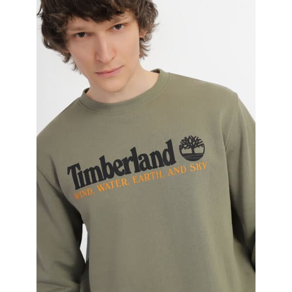Ανδρική Φούτερ Timberland Apparel top CREW NECK TB0A27HC5901 Χακί - Image 4