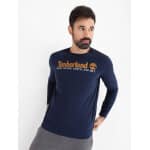 Ανδρική Μπλούζα Timberland Apparel Top ls TB0A5VM14331 Μπλε - Image 4