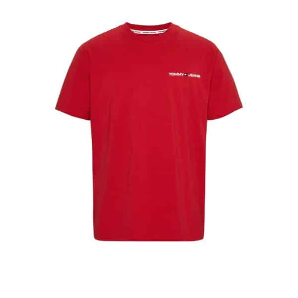 Ανδρική Μπλούζα TOMMY JEANS DM0DM16878 CLSC LINEAR CHEST Κόκκινο - Image 1