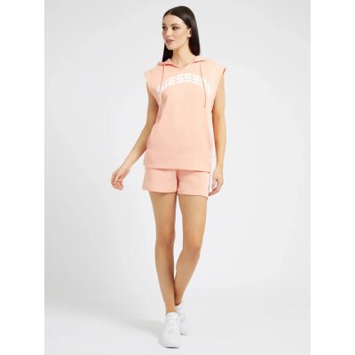 Γυναικείο Σόρτς κοντό με logo Πορτοκαλι Guess V2GD08FL04P-G5P3
