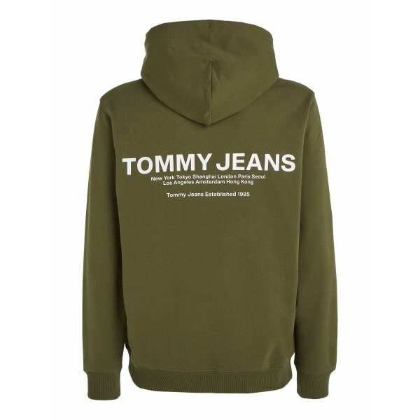 c0b3da752ee283cc3ed9d2cd36029a19d3b760a4 Ανδρική Φούτερ TOMMY JEANS DM0DM17781 REG ENTRY GRAPHIC HOODIE Χακί - Image 4