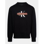 Ανδρική Φούτερ CALVIN KLEIN J30J324113 MONOLOGO STENCIL CREW Μαύρο - Image 4