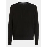 Ανδρικό Πλεκτό CALVIN CLEIN J30J323989 BADGE EASY SWEATER Μαύρο