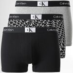 Ανδρικά εσώρουχα CALVIN KLEIN NB3528E 3PK TRUNK Γκρι Μαύρο