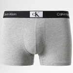Ανδρικά εσώρουχα CALVIN KLEIN NB3528E  3PK TRUNK Γκρι Μαύρο - Image 3
