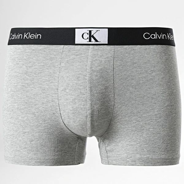 Ανδρικά εσώρουχα CALVIN KLEIN NB3528E  3PK TRUNK Γκρι Μαύρο - Image 3