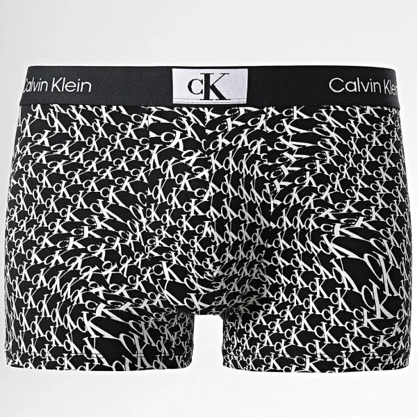 Ανδρικά εσώρουχα CALVIN KLEIN NB3528E  3PK TRUNK Γκρι Μαύρο - Image 4