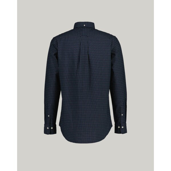 Ανδρικό Πουκάμισο GANT REG TATTERSALL OXFORD 3230227 Μπλε - Image 2