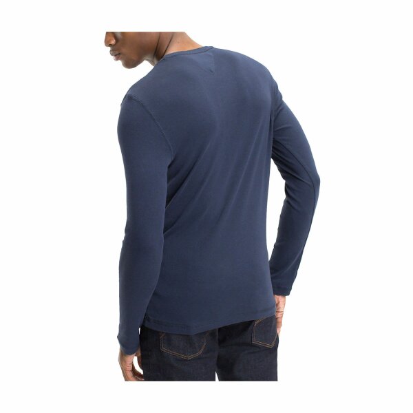 dm0dm04409_002_tommy_longsleeve_men_blue_02 Ανδρική Μπλούζα Μακρυμάνικο TOMMY JEANS DM0DM04409 Μπλέ - Image 3
