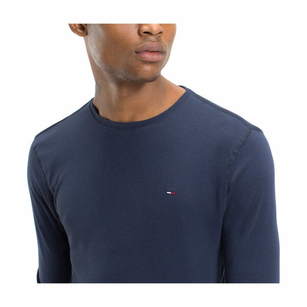 dm0dm04409_002_tommy_longsleeve_men_blue_03 Ανδρική Μπλούζα Μακρυμάνικο TOMMY JEANS DM0DM04409 Μπλέ - Image 4