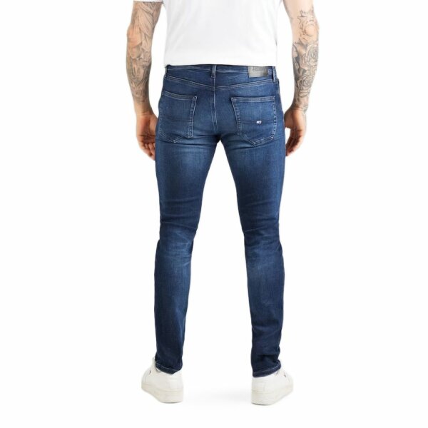 dm0dm17421-1bk_tommy_jeans_men_jeans_blue_2 Ανδρικό Παντελόνι Τζιν TOMMY JEANS AUSTIN SLIM DM0DM17421 Μπλε - Image 2