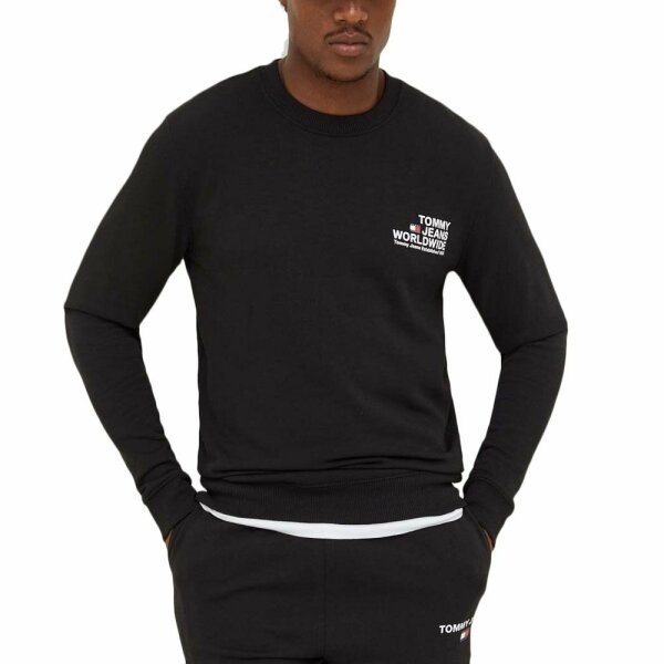 Ανδρική Φούτερ TOMMY JEANS DM0DM17780 GRAPHIC CREW Μαύρο - Image 2