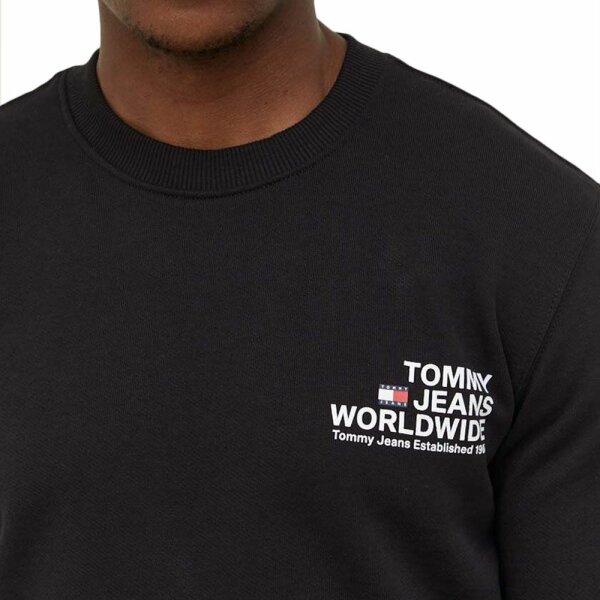 Ανδρική Φούτερ TOMMY JEANS DM0DM17780 GRAPHIC CREW Μαύρο - Image 4