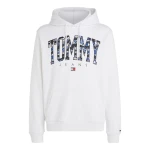 Ανδρική Φούτερ TOMMY JEANS DM0DM17810 REG CAMO NEW VRSTY HOODIE Λευκό