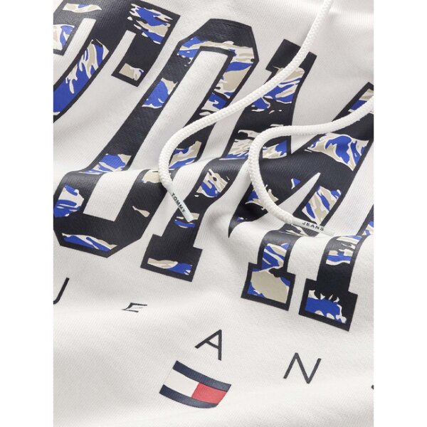 dm0dm17810_ybr_3 Ανδρική Φούτερ TOMMY JEANS DM0DM17810 REG CAMO NEW VRSTY HOODIE Λευκό - Image 3