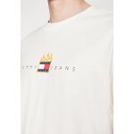 Ανδρική Μπλούζα TOMMY JEANS DM0DM17738 RLX LINEAR FIRE FLAG Εκρού - Image 4