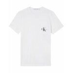 Ανδρική Μπλούζα Κοντομάνικη CALVIN KLEIN CORE MONOGRAM J30J320936 Λευκή - Image 3