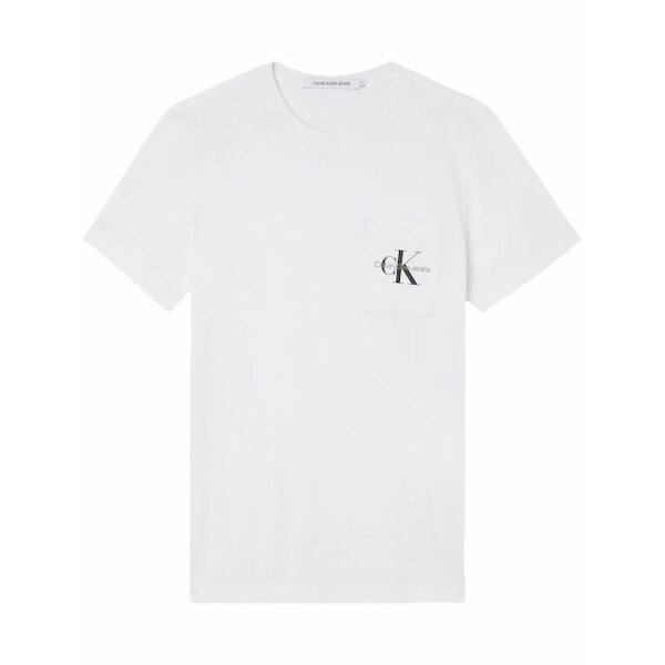 Ανδρική Μπλούζα Κοντομάνικη CALVIN KLEIN CORE MONOGRAM J30J320936 Λευκή - Image 1