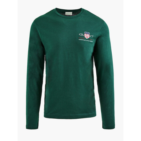 Ανδρική Μπλούζα GANT 2004058 REG MEDIUM ARCHIVE SHIELD Πράσινο - Image 1