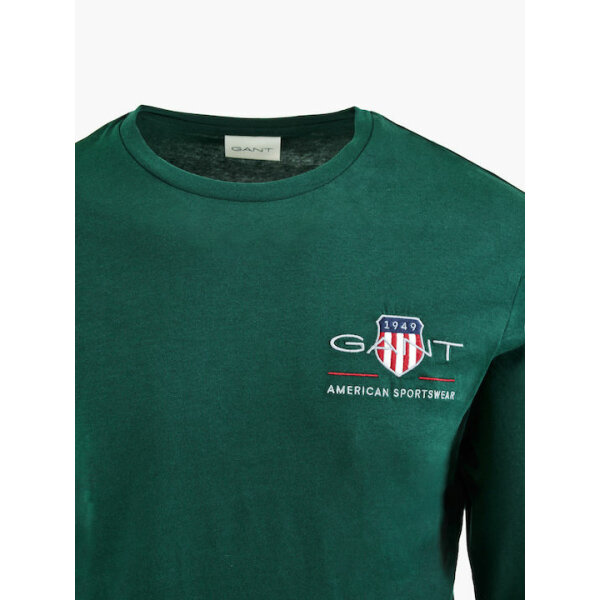 Ανδρική Μπλούζα GANT 2004058 REG MEDIUM ARCHIVE SHIELD Πράσινο - Image 3