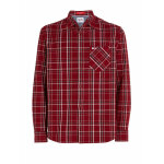 Ανδρικό Πουκάμισο Φανέλα TOMMY JEANS DM0DM17253 CLSC CKECK POCKET Μπορντώ