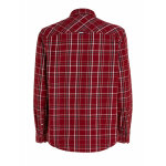 Ανδρικό Πουκάμισο Φανέλα TOMMY JEANS DM0DM17253 CLSC CKECK POCKET Μπορντώ - Image 3