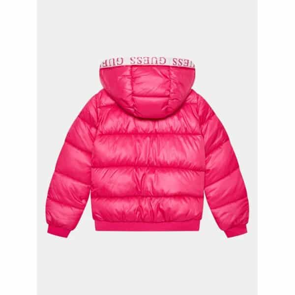 guess-mpouphan-poupoulenio-j3yl15-wegy0-roz-regular-fit-0000302834655 (2) ΠΑΙΔΙΚΟ ΦΟΥΣΚΩΤΟ ΜΠΟΥΦΑΝ ΓΙΑ ΚΟΡΙΤΣΙ ΦΟΥΞ GUESS J3YL15WEGYY0-G4D6 - Image 2