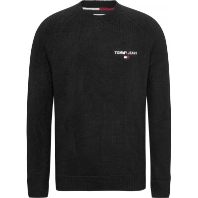 Ανδρικό Πλεκτό TOMMY JEANS DM0DM17756 REG RAGLAN SWEATER Μαύρο