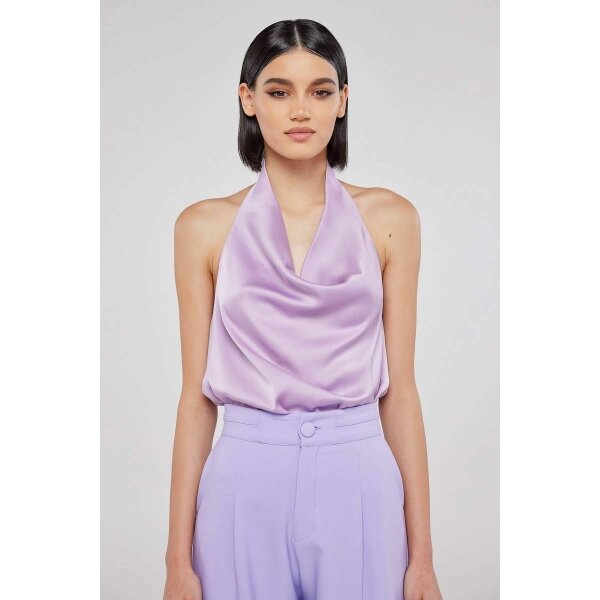 mind_matter30943 Εξώπλατη σατέν λιλά μπλούζα ντραπέ EMILIA Mind Matter  2023S015 - Image 2