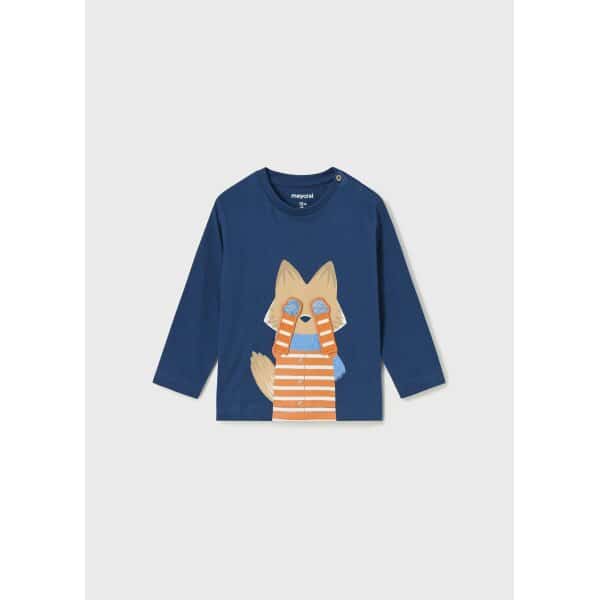 mplouza-diadrastike-bambaki-bci-moro-indigo-XL-4 ΠΑΙΔΙΚΗ ΜΠΛΟΥΖΑ ΜΠΛΕ PLAY ''ZORO'' MAYORAL 13-02018-086 - Image 1