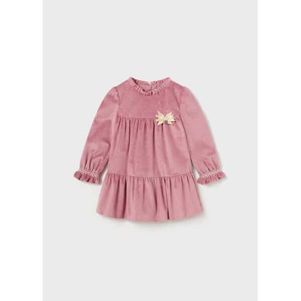 phorema-beloudo-moro-rouz-XL-4 ΠΑΙΔΙΚΟ ΦΟΡΕΜΑ ΒΕΛΟΥΔΙΝΟ ΡΟΖ MAYORAL 13-02976-044 - Image 1