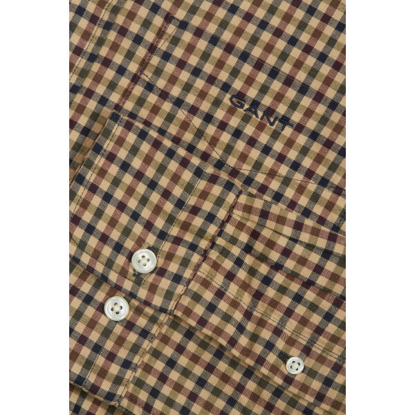 Ανδρικό Πουκάμισο GANT REG TWILL MICRO MULTI 3230201 Μπεζ - Image 3