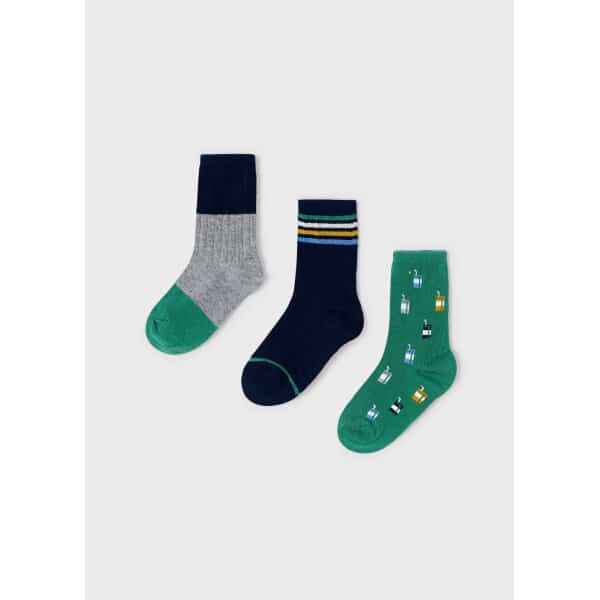 set-3-kaltsakia-organiko-bambaki-agori-nautiko-mple-XL-4 ΠΑΙΔΙΚΟ ΣΕΤ 3 ΚΑΛΤΣΕΣ MAYORAL ΜΠΛΕ 13-10574-090 - Image 1