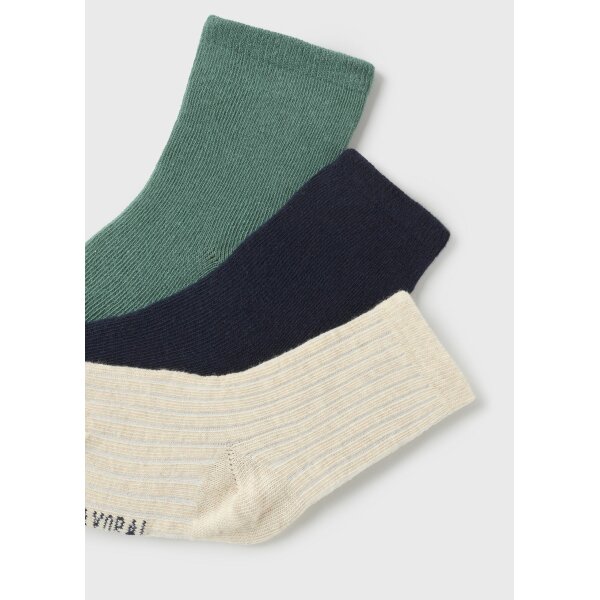 set-3-kaltsakia-organiko-bambaki-moro-mple-XL-5 ΠΑΙΔΙΚΟ ΣΕΤ ΤΡΙΑ ΚΑΛΤΣΑΚΙΑ ΜΠΛΕ MAYORAL 13-10522-086 - Image 2