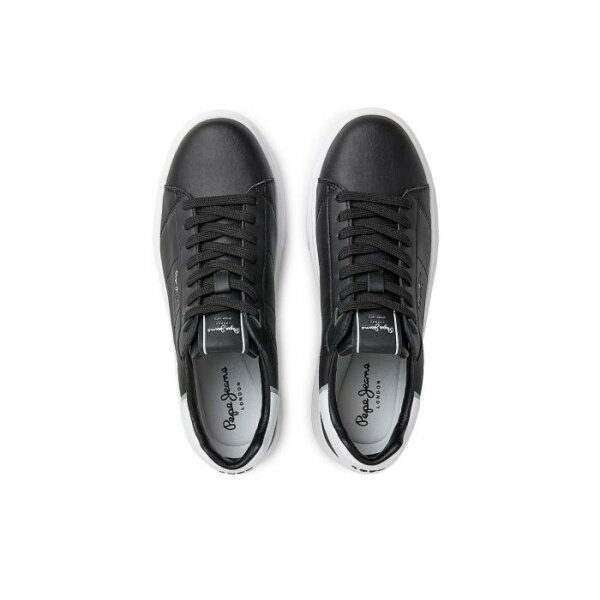 sneaker-pepe-jeans-eaton-basic-pms30981-999-pms30981-999 (3) Ανδρικό Παπούτσι PEPE JEANS PMS30981 EATON BASIC Μαύρο - Image 4