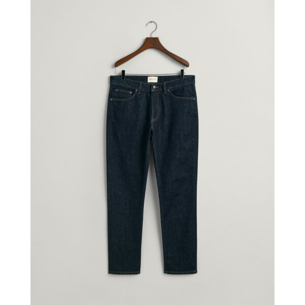 Ανδρικό Παντελόνι Τζιν GANT SLIM 1000260 Μπλε Σκούρο - Image 3