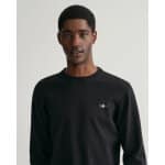 Ανδρικό Πλεκτό Λαιμόλοψη GANT CLASSIC COTTON 8030561 Μαύρο - Image 8