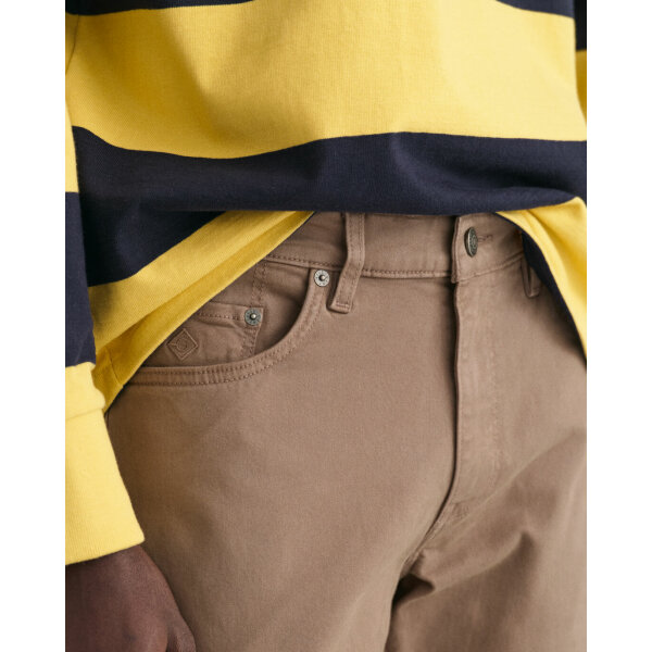 time__1680183011__202302-1000262-261-crmodel-fv-1 Ανδρικό Παντελόνι Τζιν GANT SLIM DESERT 1000262  Καφέ - Image 2