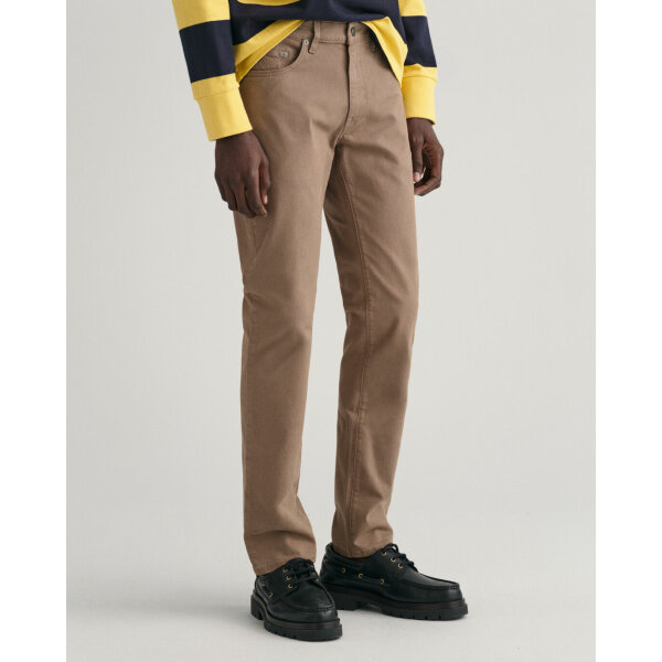 time__1680183031__202302-1000262-261-crmodel-fv-3 Ανδρικό Παντελόνι Τζιν GANT SLIM DESERT 1000262  Καφέ - Image 3