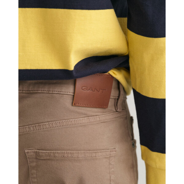 time__1680183042__202302-1000262-261-crmodel-fv-2 Ανδρικό Παντελόνι Τζιν GANT SLIM DESERT 1000262  Καφέ - Image 4