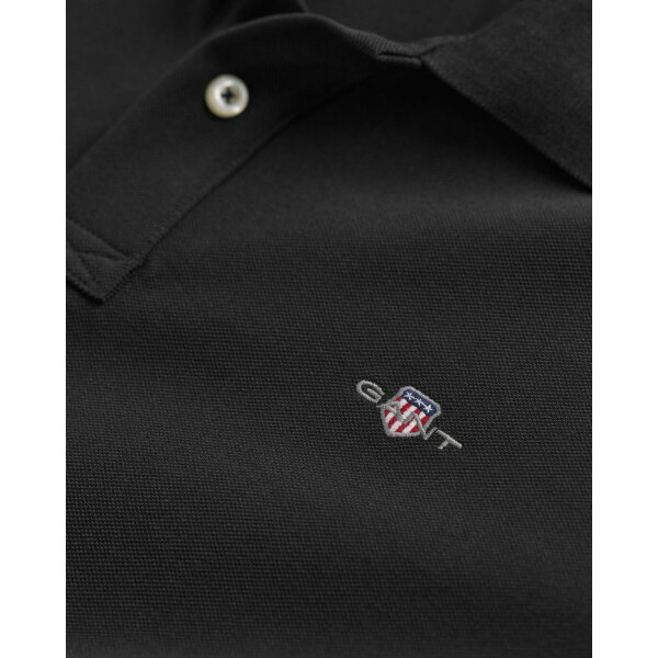 Ανδρικό POLO GANT REG SHIELD PIQUE RUGGER 2230 Μαύρο - Image 2