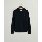 Ανδρικό Πλεκτό GANT COTTON CABLE C-NECK 8050601 Μπλε