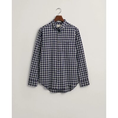 Ανδρικό Πουκάμισο Φανέλα GANT REG MICRO TARTAN 3230213 Μπλε
