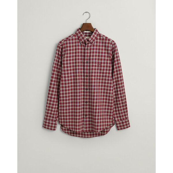 time__1682585427__202303-3230213-604-flat-fv-1 Ανδρικό Πουκάμισο Φανέλα GANT REG MICRO TARTAN 3230213 Μπορντώ - Image 1