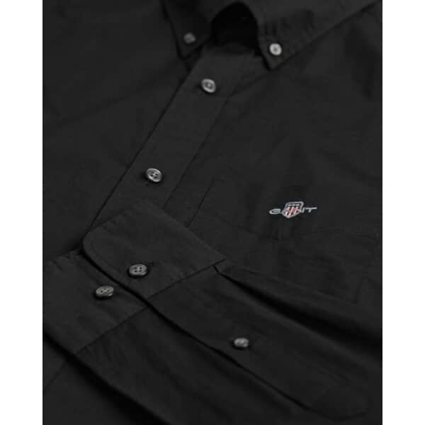 Ανδρικό Πουκάμισο GANT REG POPLIN 3000100 Μαύρο - Image 2