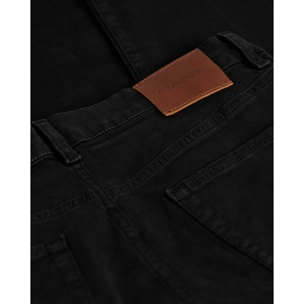 time__1684833006__202302-1000262-005-detail-fv-2 Ανδρικό Παντελόνι Τζιν GANT SLIM DESERT 1000262 Μαύρο - Image 2